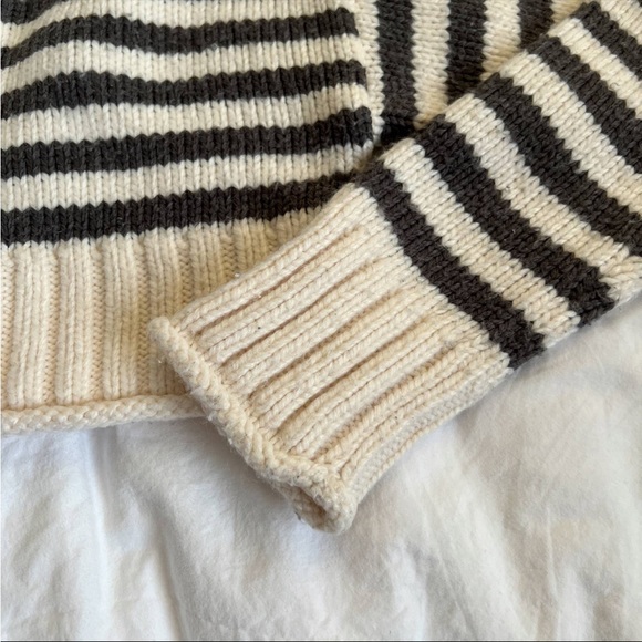 Zara cropped stripe sweater - Picture 4 of 6